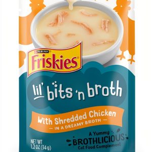 Friskies Cat Food Topper Tender Bits Real Chicken Broth-0