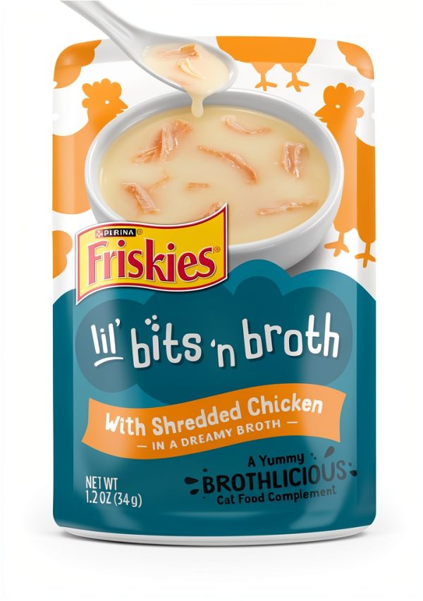 Friskies Cat Food Topper Tender Bits Real Chicken Broth-0