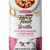 Purina Fancy Feast Salmon Broth Grain Free Cat Food Topper-0