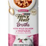 Purina Fancy Feast Salmon Broth Grain Free Cat Food Topper-0