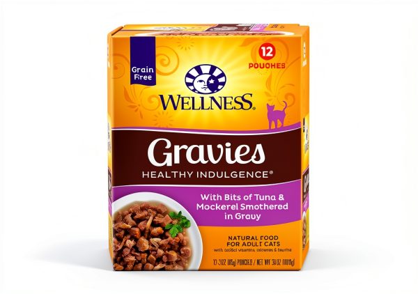 Wellness Grain Free Wet Cat Food Pouches Variety Pack-0