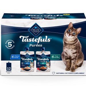 BLUE Tastefuls Purées Wet Cat Food Complement Treats-0
