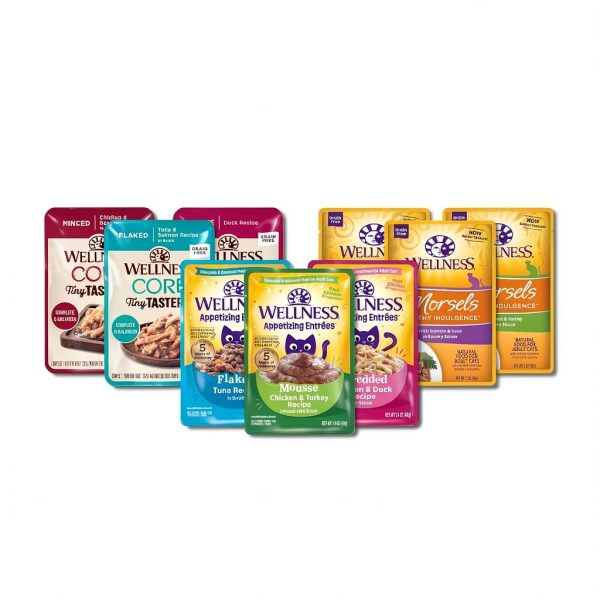 Wellness Grain Free Wet Cat Food Variety Pack Pouches-4