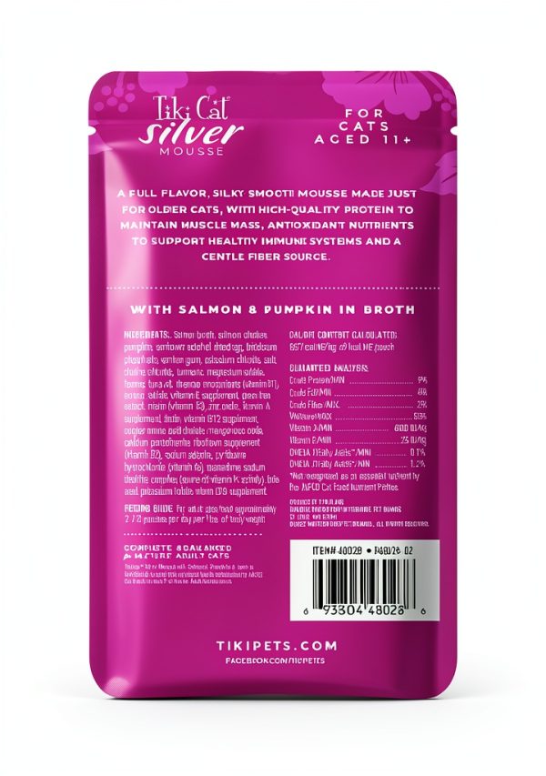 Tiki Cat Silver Mousse Senior Wet Cat Food Grain Free-1