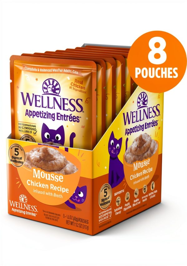 Wellness Cat Food Pouches Protein Rich Complete Nutrition-1