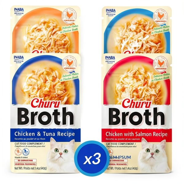 Inaba Cat Food Pouches Grain Free High Moisture Variety-2