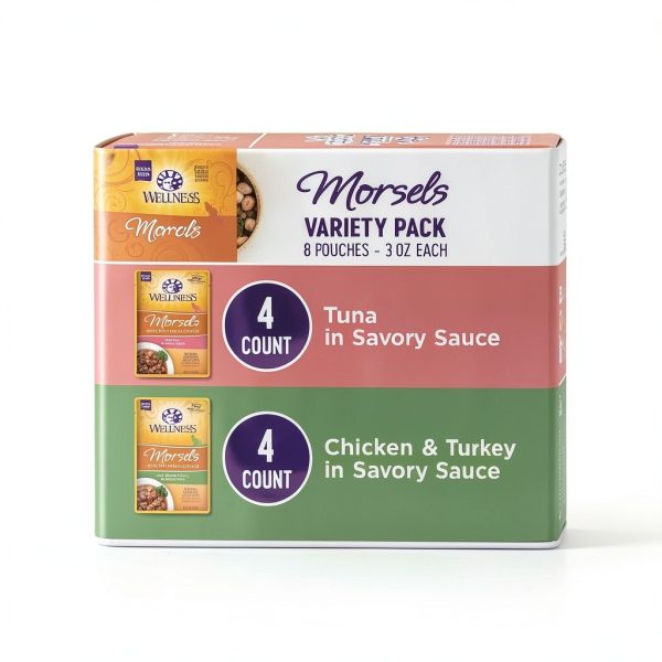 Wellness Grain Free Wet Cat Food Variety Pack Pouches-1