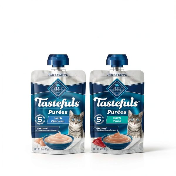 BLUE Tastefuls Purées Wet Cat Food Complement Treats-2