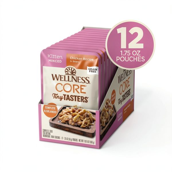 Wellness CORE Tiny Tasters Kitten Grain Free Cat Food-1