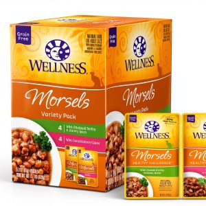 Wellness Grain Free Wet Cat Food Variety Pack Pouches-0