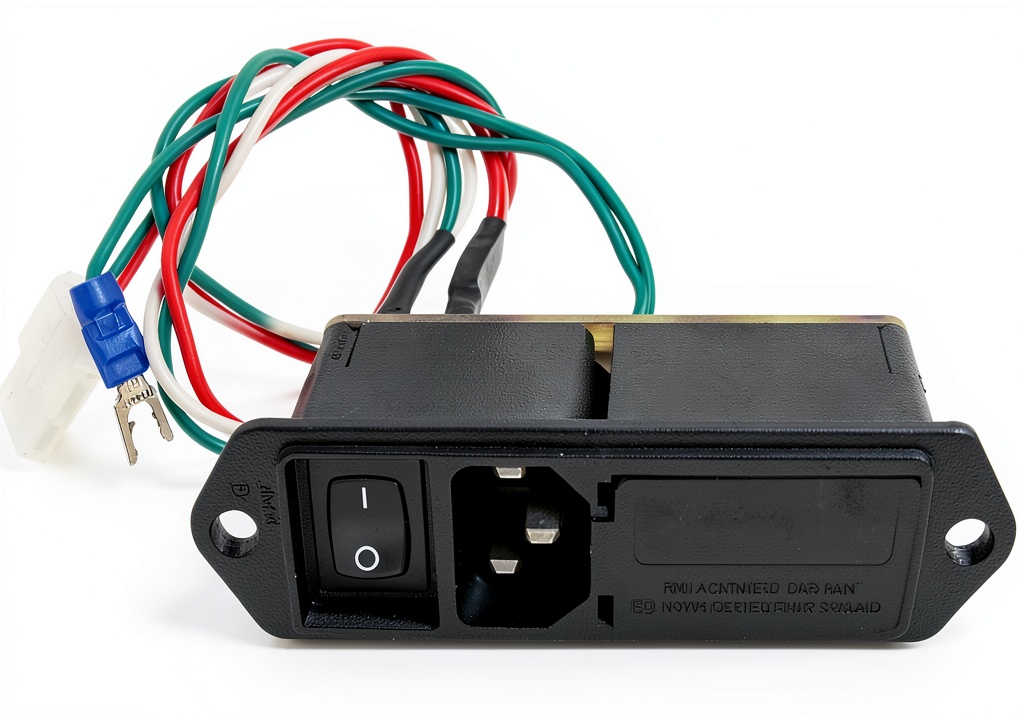 Installing CORCOM TE CONNECTIVITY M Series Power Entry Module 240VAC 6A on a stainless-steel control panel