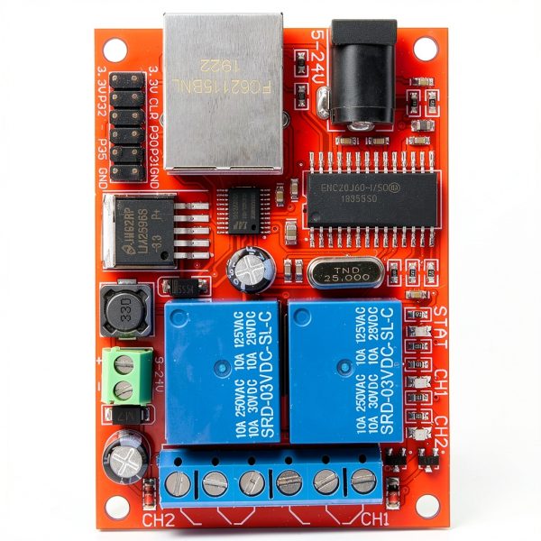 Jectse Industrial Microcontroller Relay Module with 2‑Way Relay-4