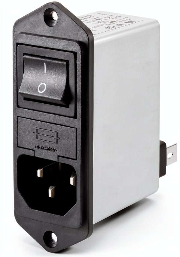 Power Entry Module Schaffner FN282-6-06 Compact EMI Shielded Unit-0